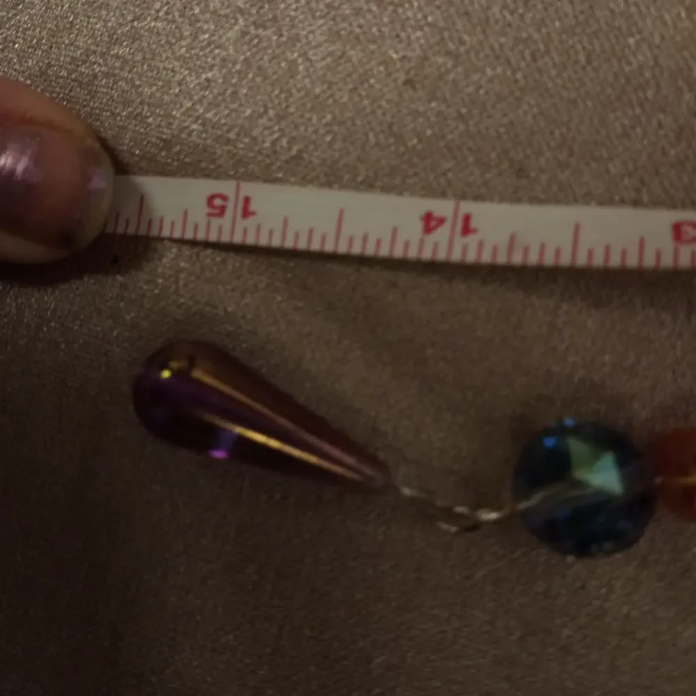 HANDMADE Glass Beaded Spiral Sun Cacher. 15